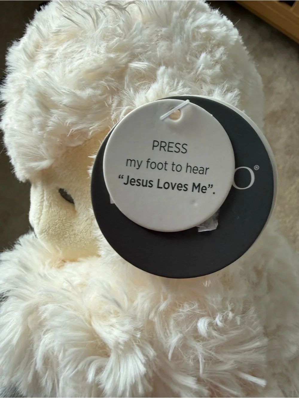 Plush Lamb “Jesus Loves Me” for Newborns